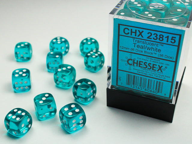 Chessex® 12mm d6 Dice Block™ (36 dice)