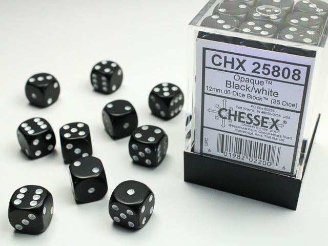 Chessex® 12mm d6 Dice Block™ (36 dice)