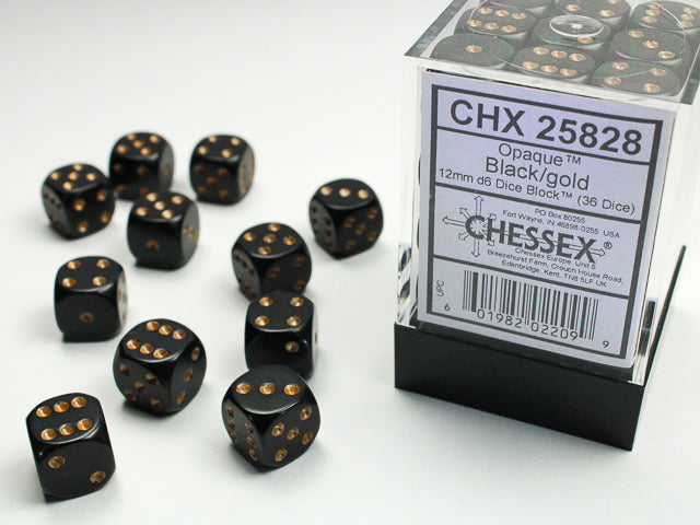 Chessex® 12mm d6 Dice Block™ (36 dice)