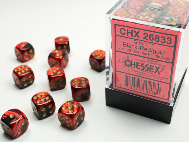 Chessex® 12mm d6 Dice Block™ (36 dice)