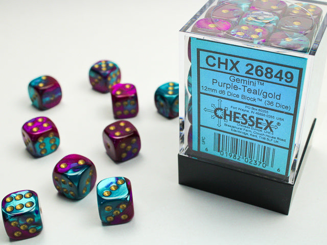 Chessex® 12mm d6 Dice Block™ (36 dice)