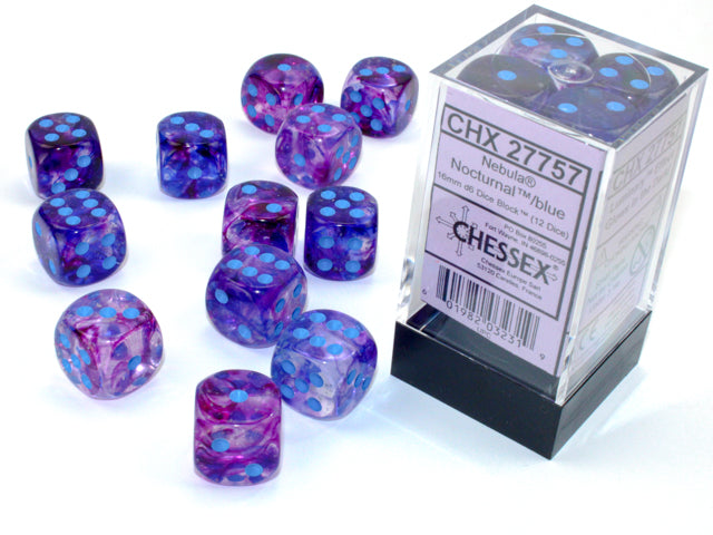 Chessex® 16mm d6 Dice Block™ (12 dice)