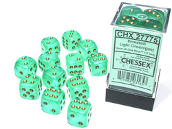 Chessex® 16mm d6 Dice Block™ (12 dice)