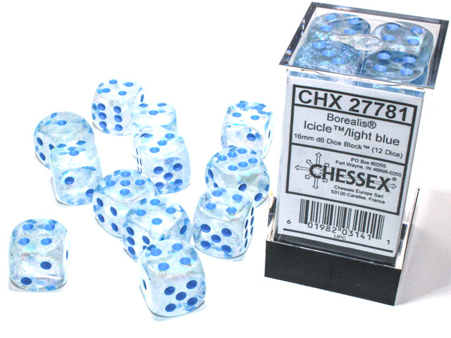 Chessex® 16mm d6 Dice Block™ (12 dice)
