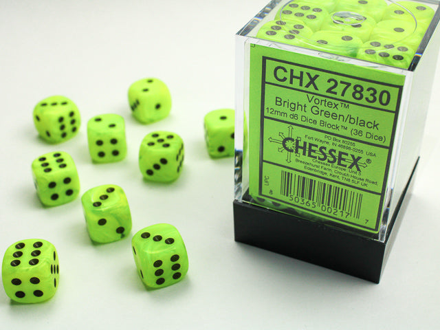 Chessex® 12mm d6 Dice Block™ (36 dice)