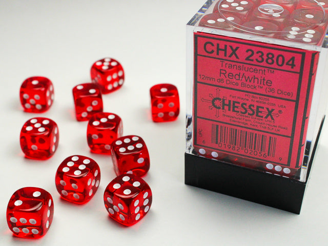 Chessex® 12mm d6 Dice Block™ (36 dice)