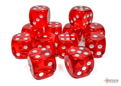 Chessex® 16mm d6 Dice Block™ (12 dice)