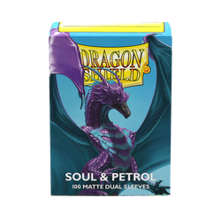 Dragon Shield: Standard 100ct Sleeves - Soul and Petrol (Dual Matte)