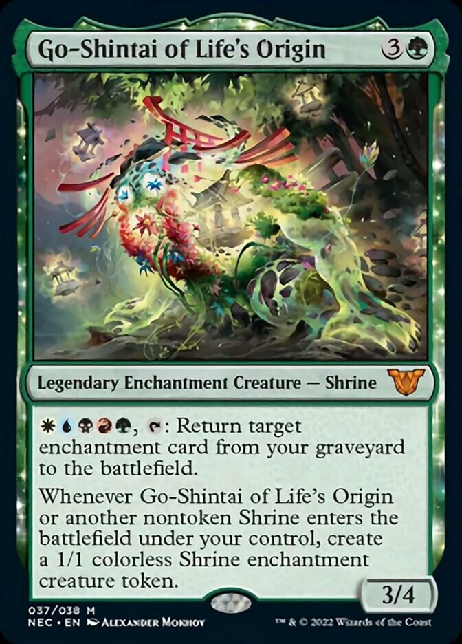 mtg kamigawa neon dynasty card Go-Shintai of Life's Origin [Kamigawa: Commander] Neon Dynasty Condition - SKU:EX - 35902 Magic: The Gathering - Scariest Creature You’ll Ever See