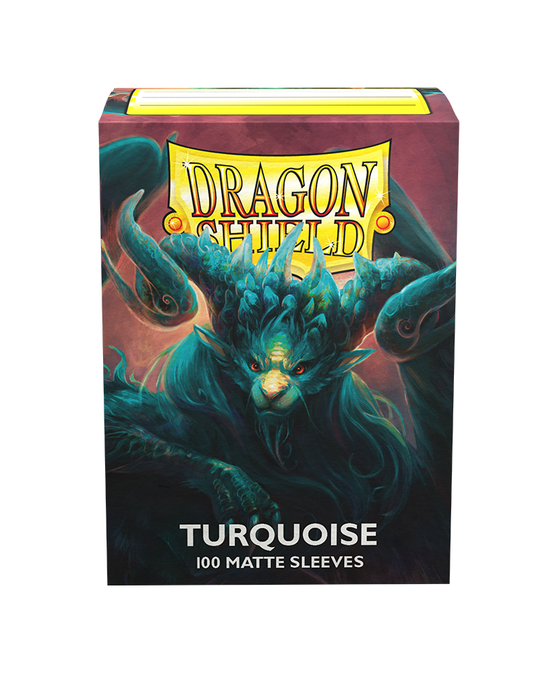 Dragon Shield: Standard 100ct Sleeves - Turquoise (Matte)