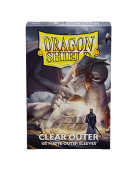 Dragon Shield: 100ct Outer Sleeves - Clear Matte (Standard)