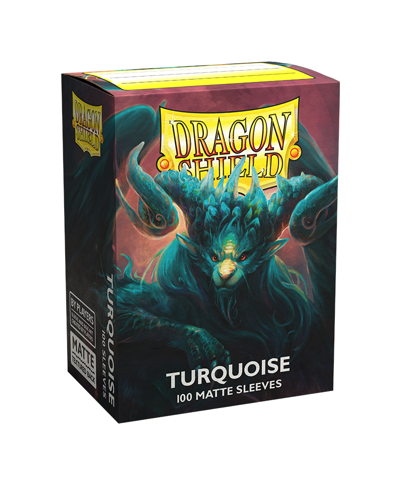 Dragon Shield: Standard 100ct Sleeves - Turquoise (Matte)