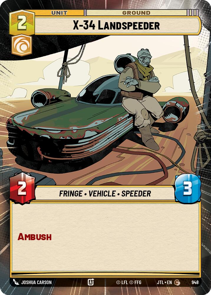 X-34 Landspeeder (948) (Hyperspace Foil) (948) [Jump to Lightspeed]