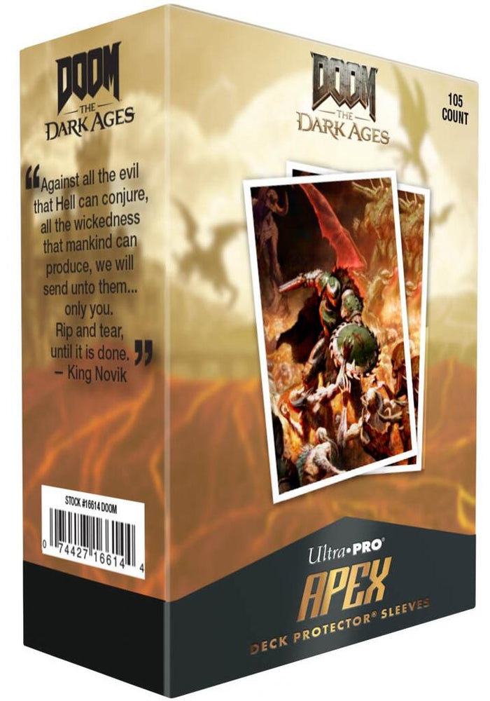 Ultra PRO: 105ct Standard Sleeves (APEX) - DOOM 1