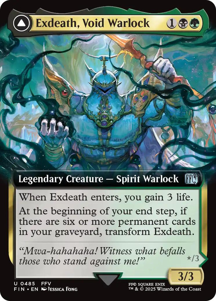 Exdeath, Void Warlock // Neo Exdeath, Dimension's End (Extended Art) [FINAL FANTASY]