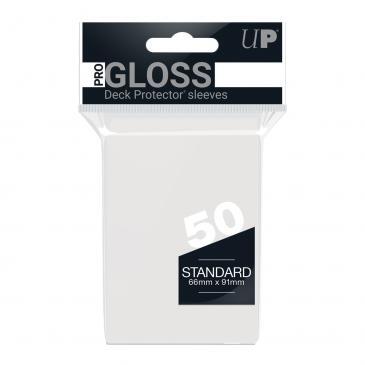 Ultra PRO: Standard 50ct PRO-Gloss Sleeves - Clear (Modern Logo)