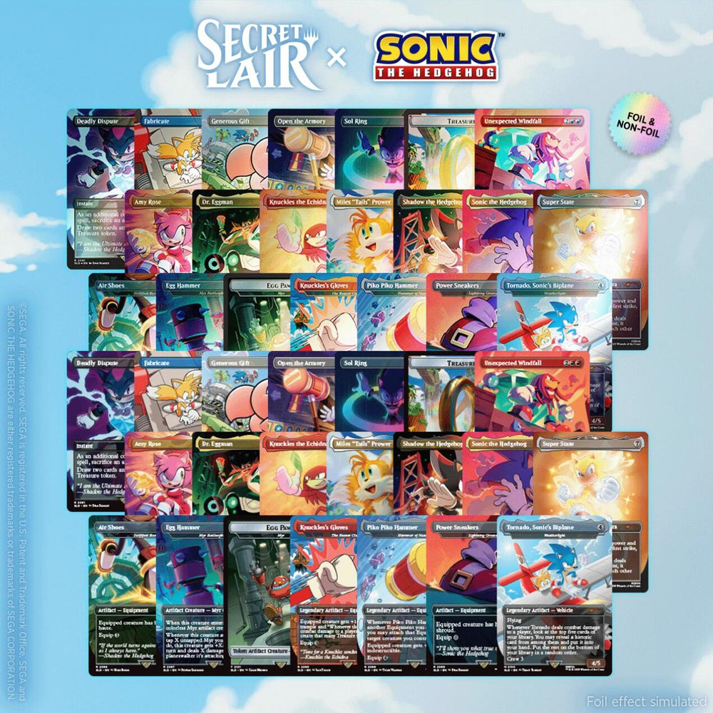Secret Lair: Drop Series - Secret Lair x Sonic the Hedgehog: Sonic 100% Complete Bundle