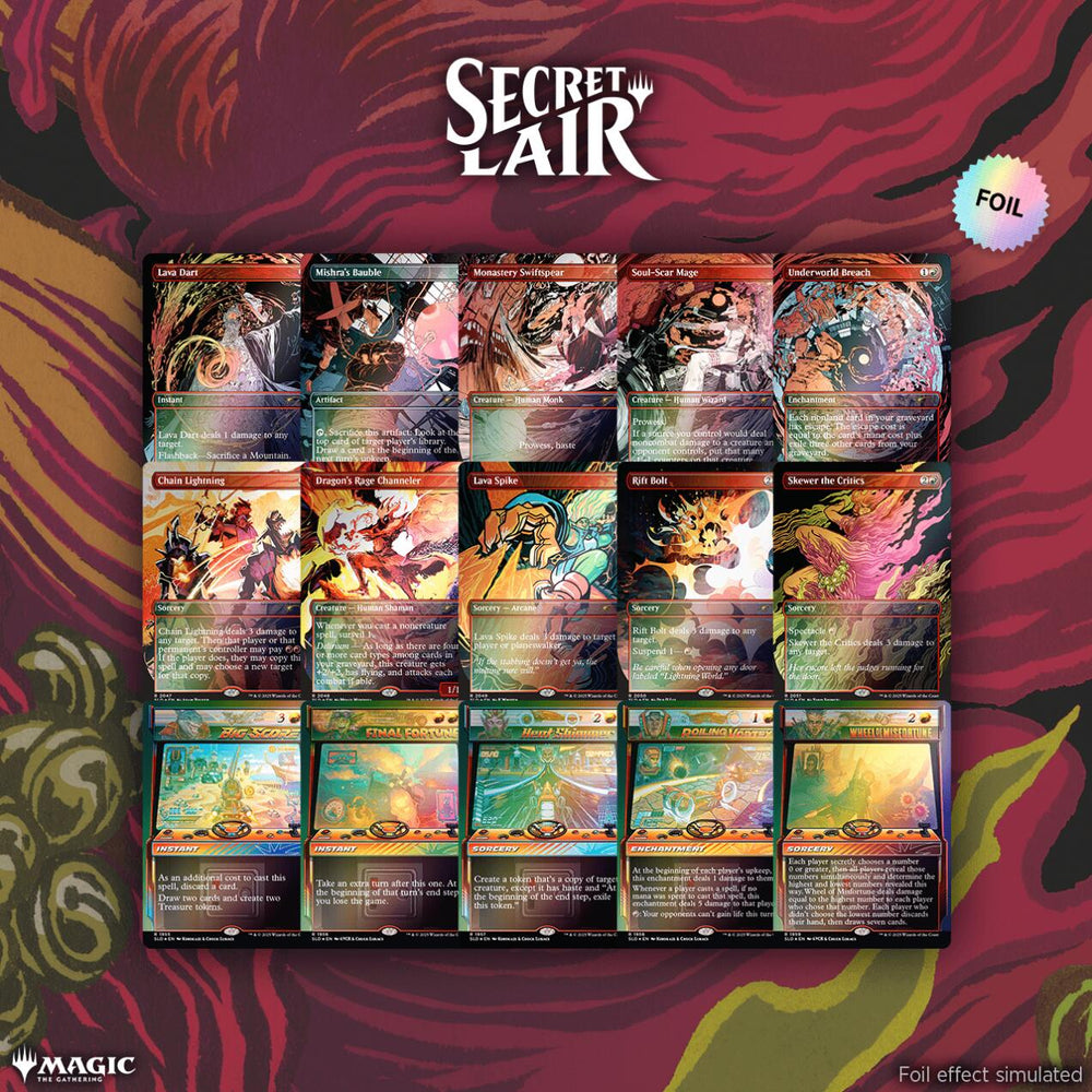 Secret Lair: Drop Series - Burn 'Em All Bundle (Rainbow Foil Edition)