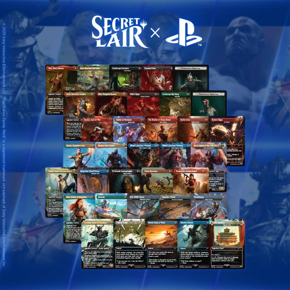 Secret Lair x Playstation Superdrop (Non-Foil Trophy Bundle)