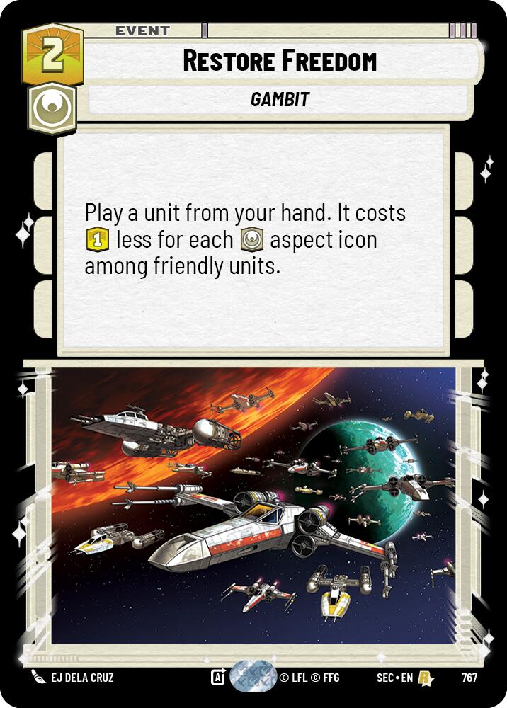 Restore Freedom (767) (Foil) (767) [Secrets of Power]
