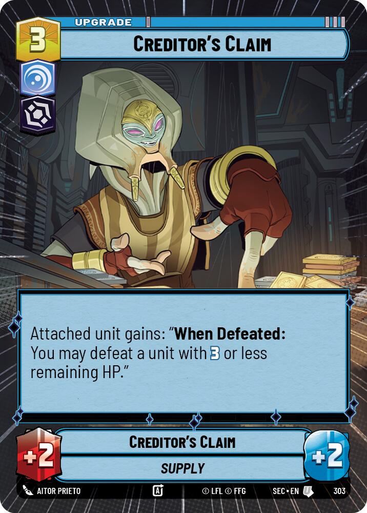 Creditor's Claim (303) (Hyperspace) (303) [Secrets of Power]