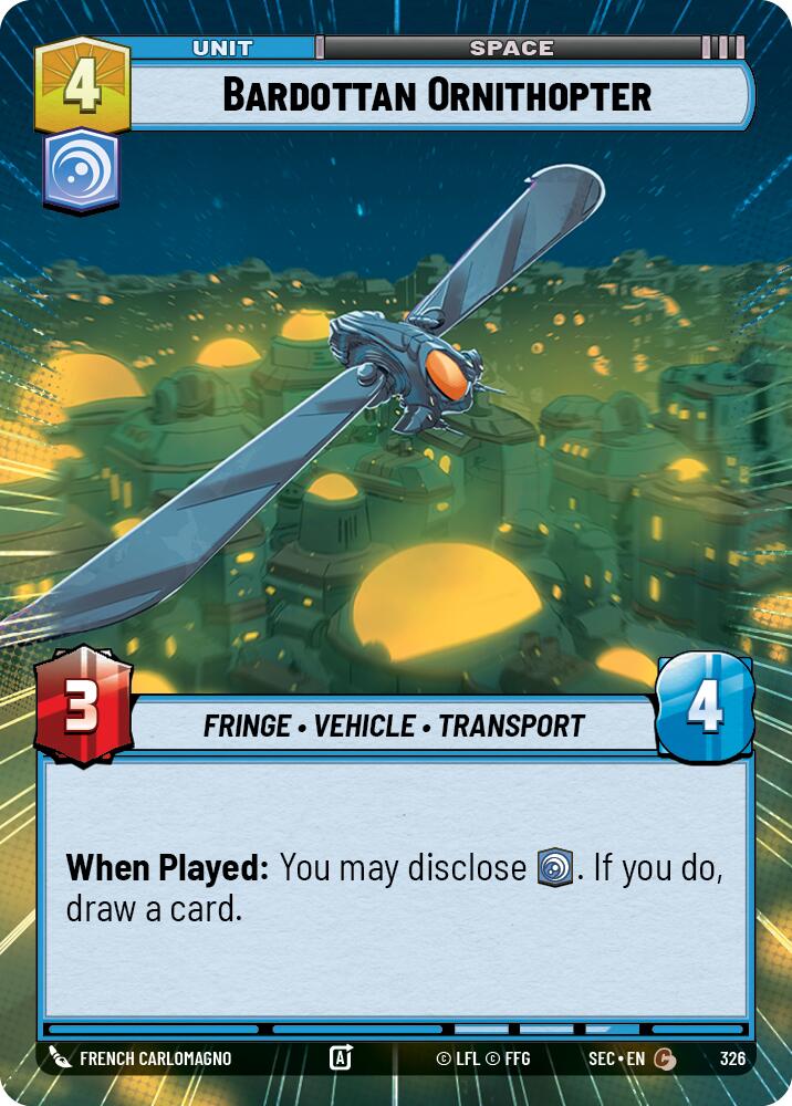 Bardottan Ornithopter (326) (Hyperspace) (326) [Secrets of Power]