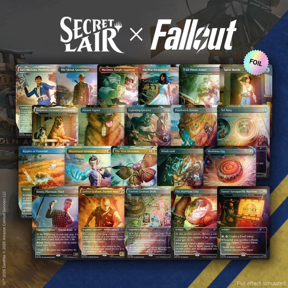 Secret Lair: Drop Series - Secret Lair x Fallout (Rad Superdrop - The Atomic-Grade Foil Bundle)
