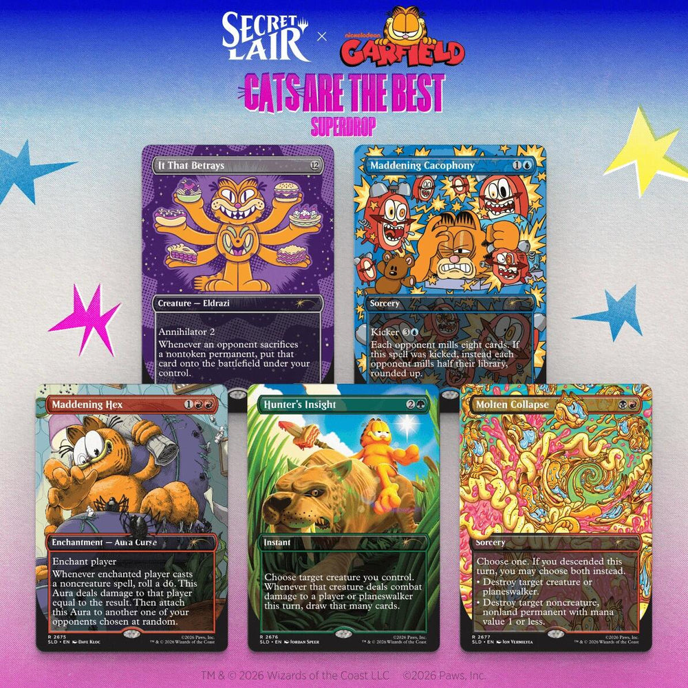 Secret Lair: Drop Series - Secret Lair x Garfield: Our Only Thought Is To Entertain You