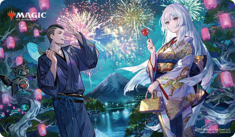 Wandering Emperor Summer Festival Campaign Playmat for Magic: The Gathering
