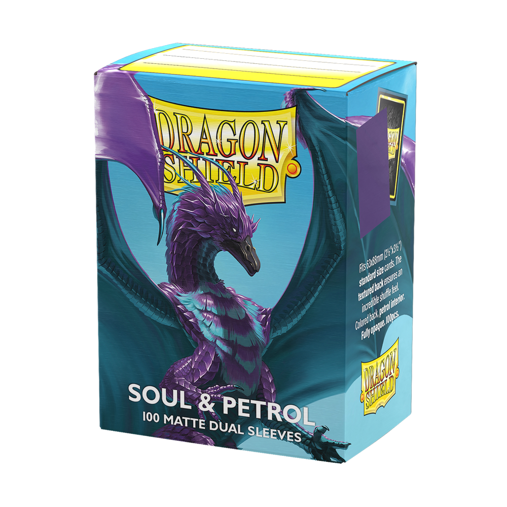 Dragon Shield: Standard 100ct Sleeves - Soul and Petrol (Dual Matte)