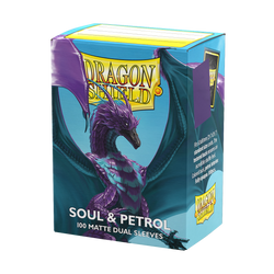 Dragon Shield: Standard 100ct Sleeves - Soul and Petrol (Dual Matte)