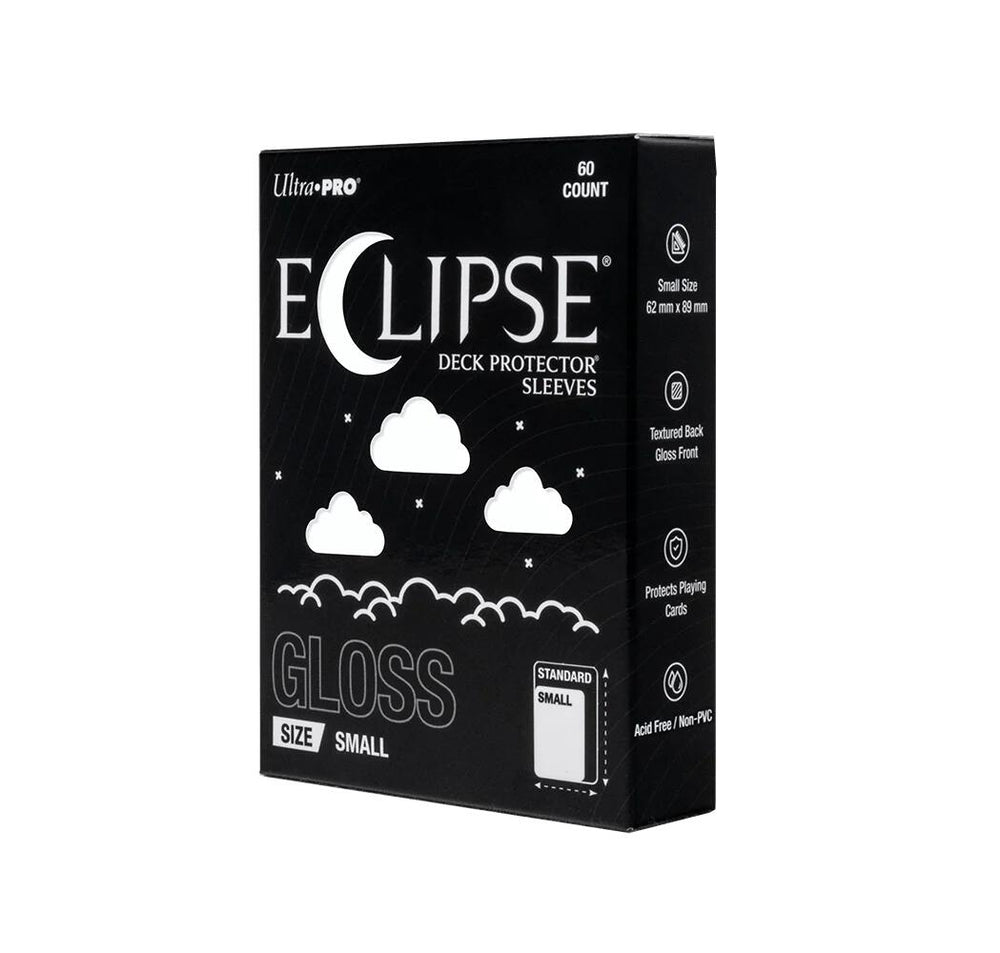 Ultra PRO: Small 60ct Sleeves - Eclipse Gloss (Arctic White) (Modern Logo)