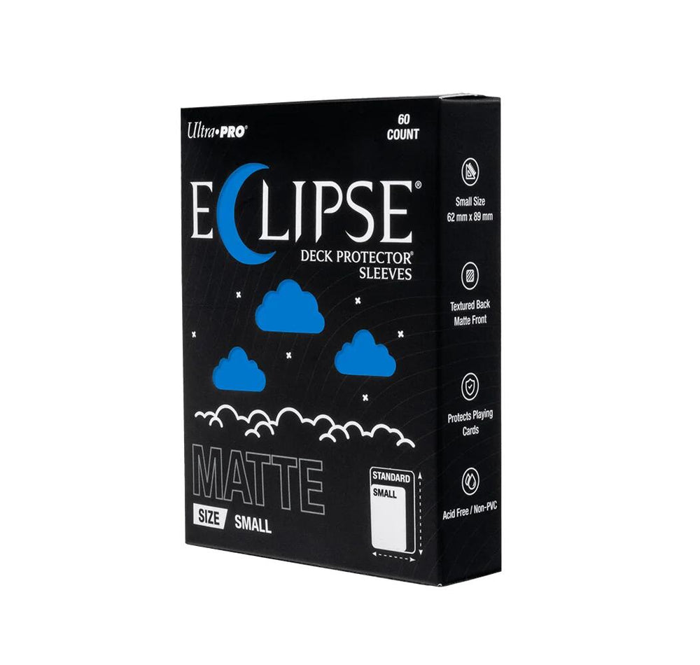 Ultra PRO: Small 60ct Sleeves - Eclipse Matte (Pacific Blue) (Modern Logo)