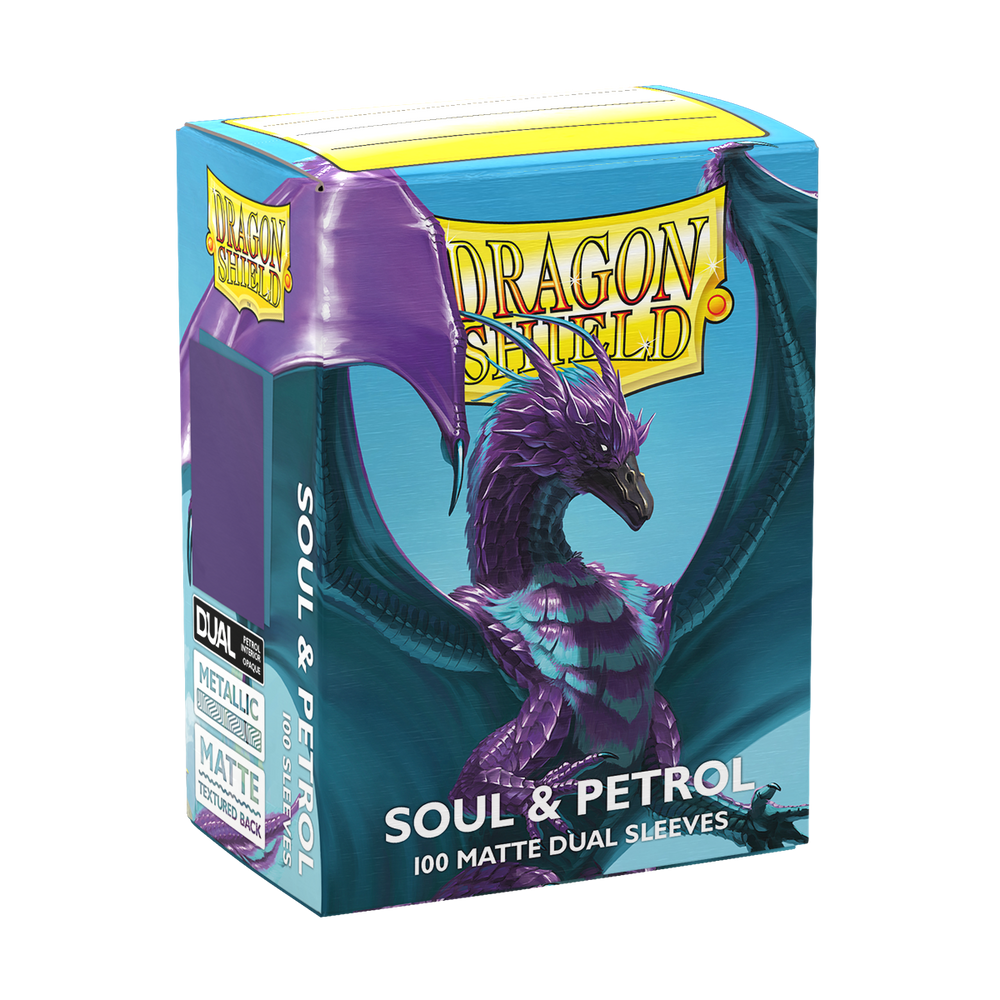 Dragon Shield: Standard 100ct Sleeves - Soul and Petrol (Dual Matte)