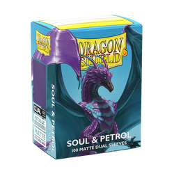 Dragon Shield: Standard 100ct Sleeves - Soul and Petrol (Dual Matte)