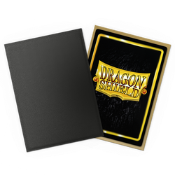 Dragon Shield: Standard 100ct Sleeves - Black and Gold (Dual Matte)