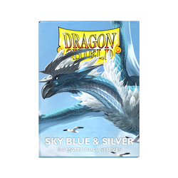 Dragon Shield: Standard 100ct Sleeves - Sky Blue & Silver (Dual Matte)