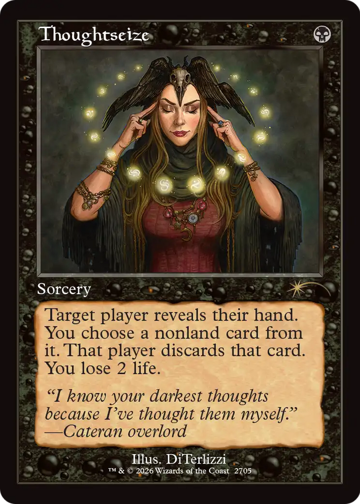 Thoughtseize (2705) (Retro Frame) [Secret Lair Drop Series]