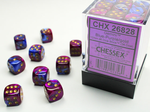 Chessex® 12mm d6 Dice Block™ (36 dice)