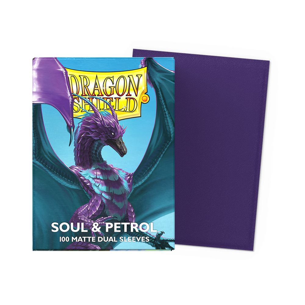 Dragon Shield: Standard 100ct Sleeves - Soul and Petrol (Dual Matte)