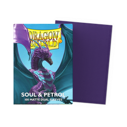 Dragon Shield: Standard 100ct Sleeves - Soul and Petrol (Dual Matte)