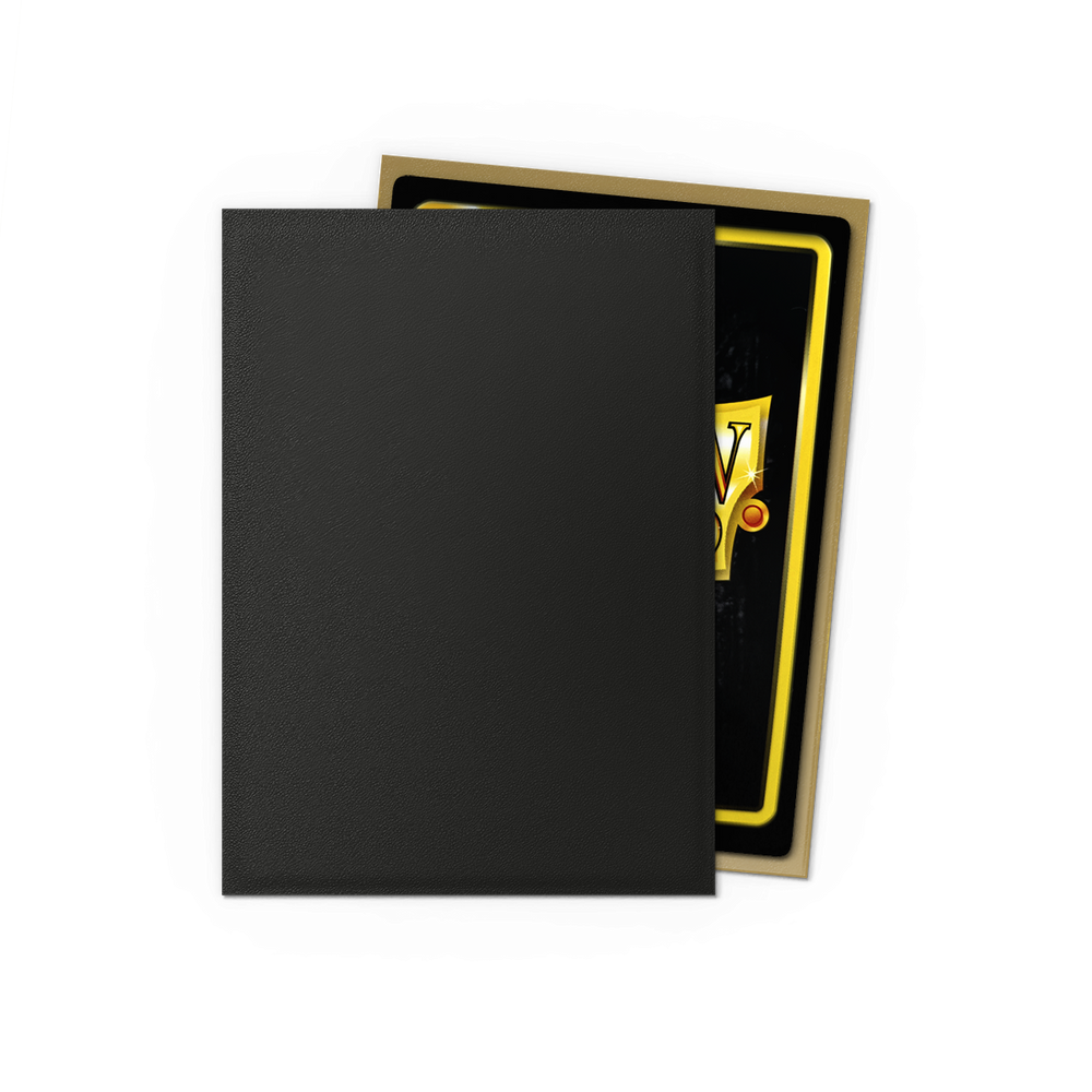 Dragon Shield: Standard 100ct Sleeves - Black and Gold (Dual Matte)