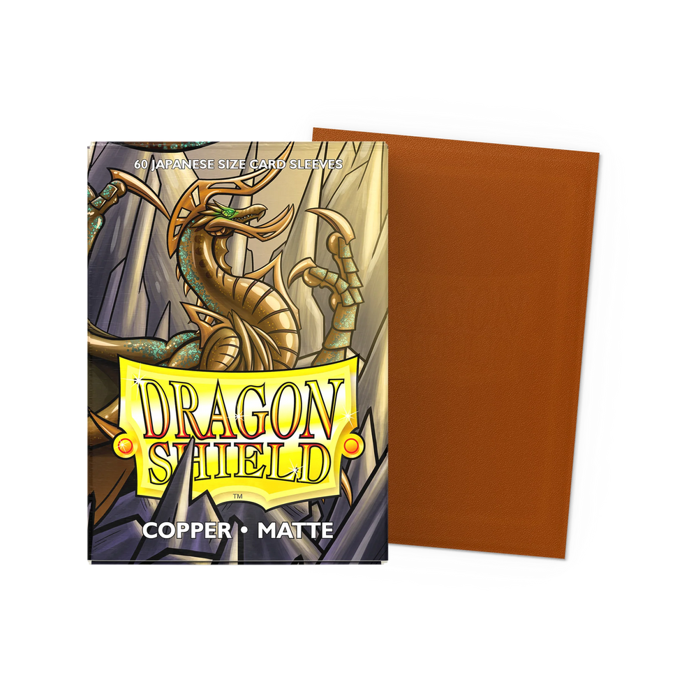 Dragon Shield: Japanese Size 60ct Sleeves - Copper (Matte)
